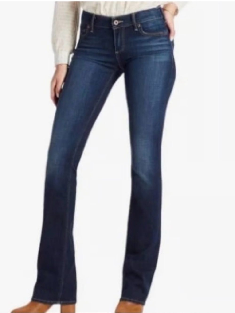 Lucky Brand Dark Wash Low Rise Lolita Boot Cut Jeans 6 / 28
